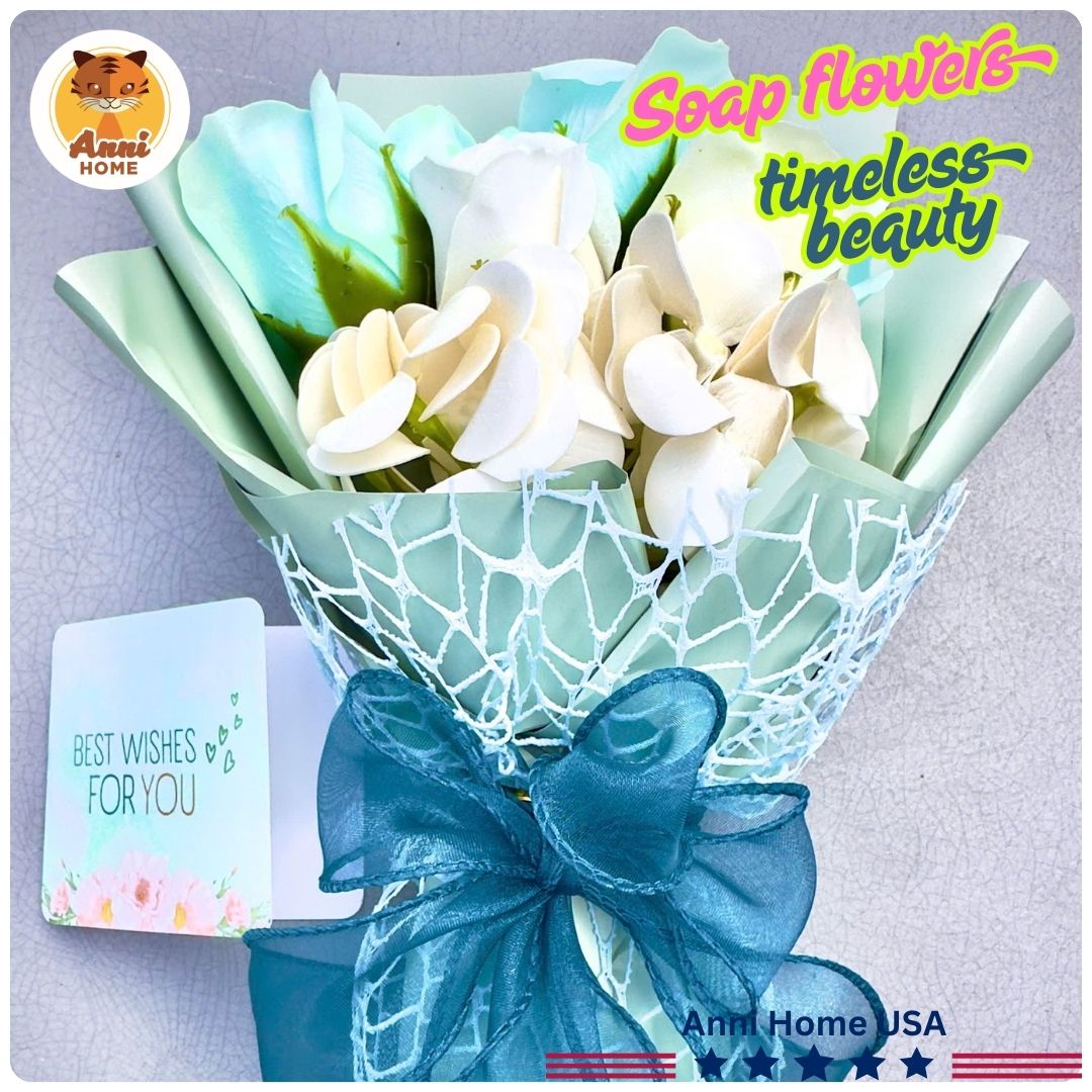 RM02 - Rose Soap Flower Bouquet – Size M - Image 8