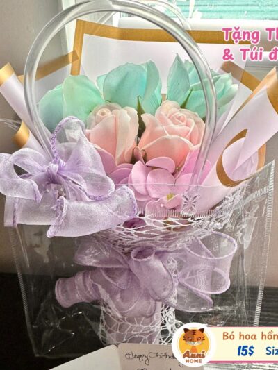 RS02 - Rose Soap Flower Bouquet – Size S