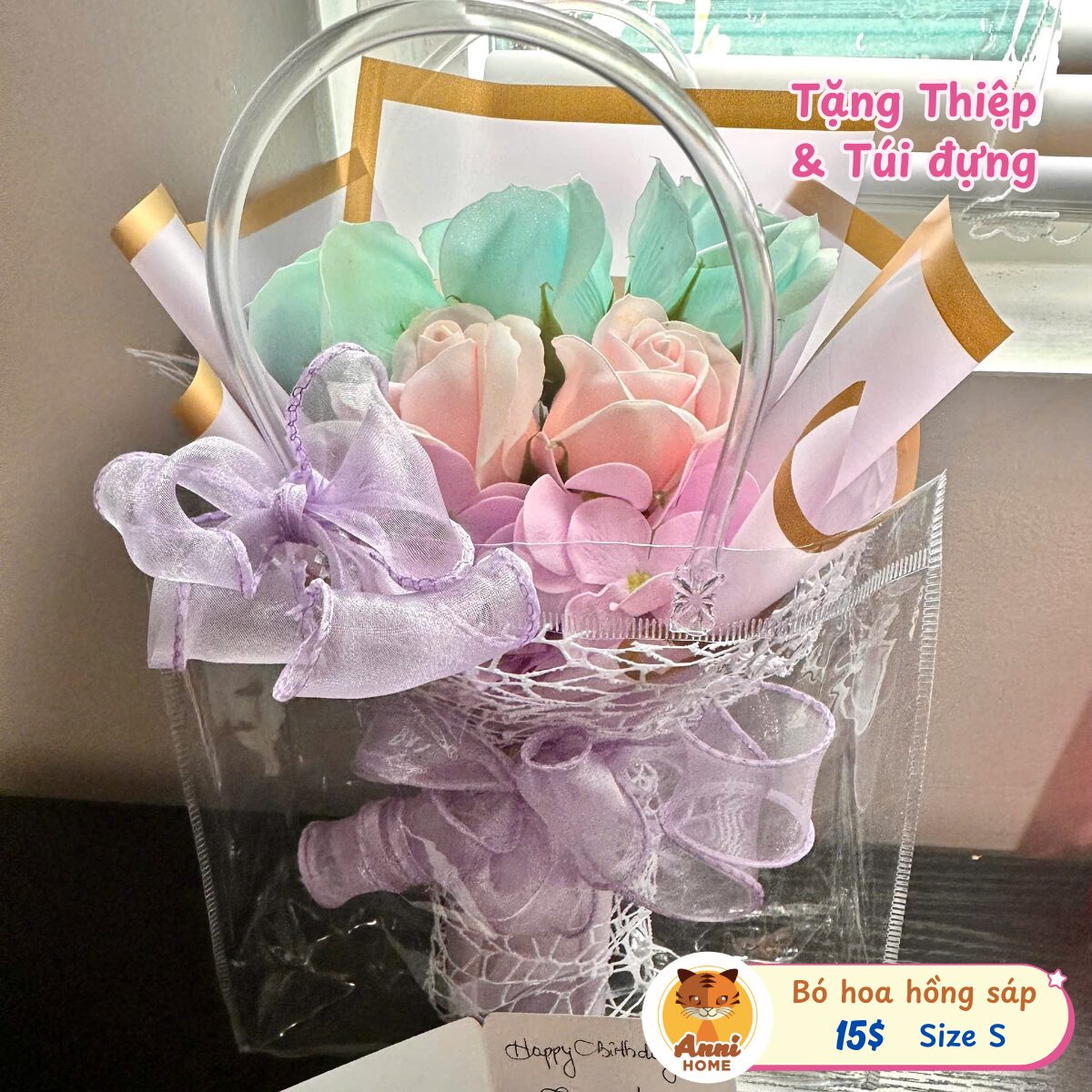 RS02 - Rose Soap Flower Bouquet – Size S