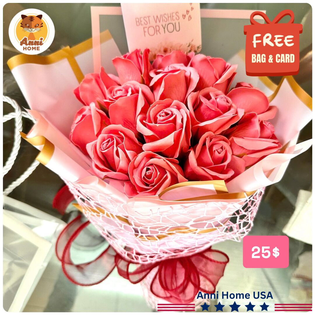 RM03 - Rose Soap Flower Bouquet – Size M