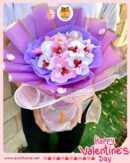 Orchid Soap Flower Bouquet – Size M