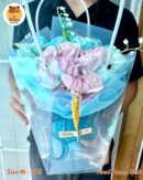 Blue Purple Hydrangea Soap Flower Bouquet – Size M