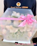 Transparent Eternal Flower Box (Soap Flower) - Size L