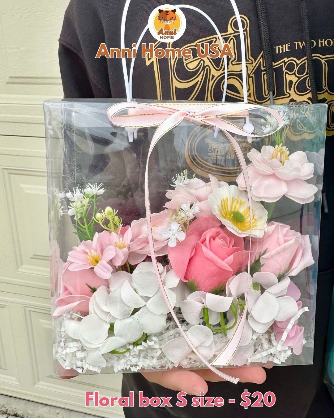 Transparent Eternal Flower Box (Soap Flower) - Size S - Image 3