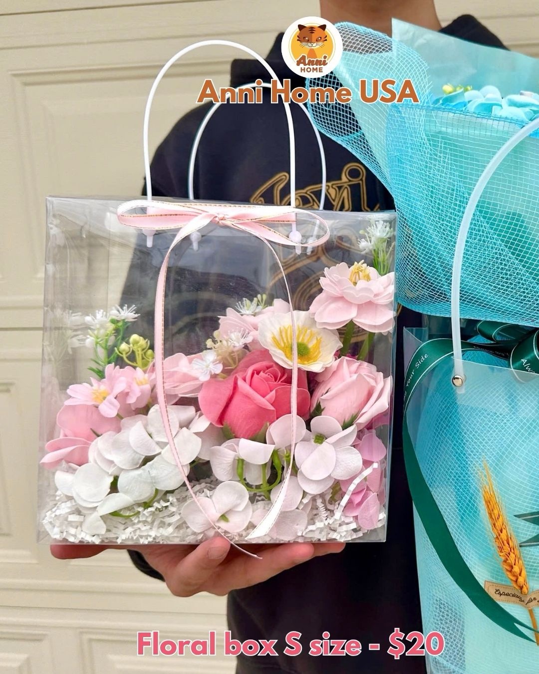 Transparent Eternal Flower Box (Soap Flower) - Size S - Image 5